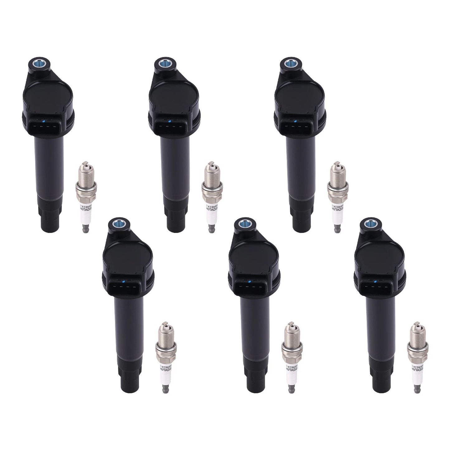 Ignition Coil and Spark Plug Set for Toyota Solara V6 3.3L (2004–2008)