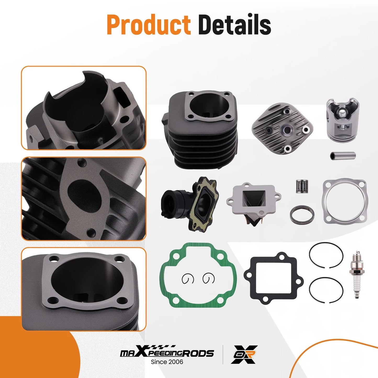 Big Bore Cylinder Kit for Polaris Sportsman Scrambler Predator 90 (100cc, 2-Stroke) (2010–2012)