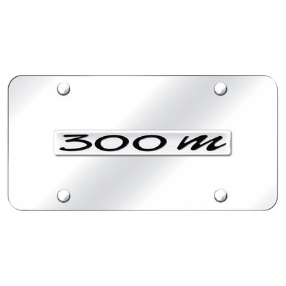 Chrome Name on Chrome License Plate - Officially Licensed for Chrysler 300M