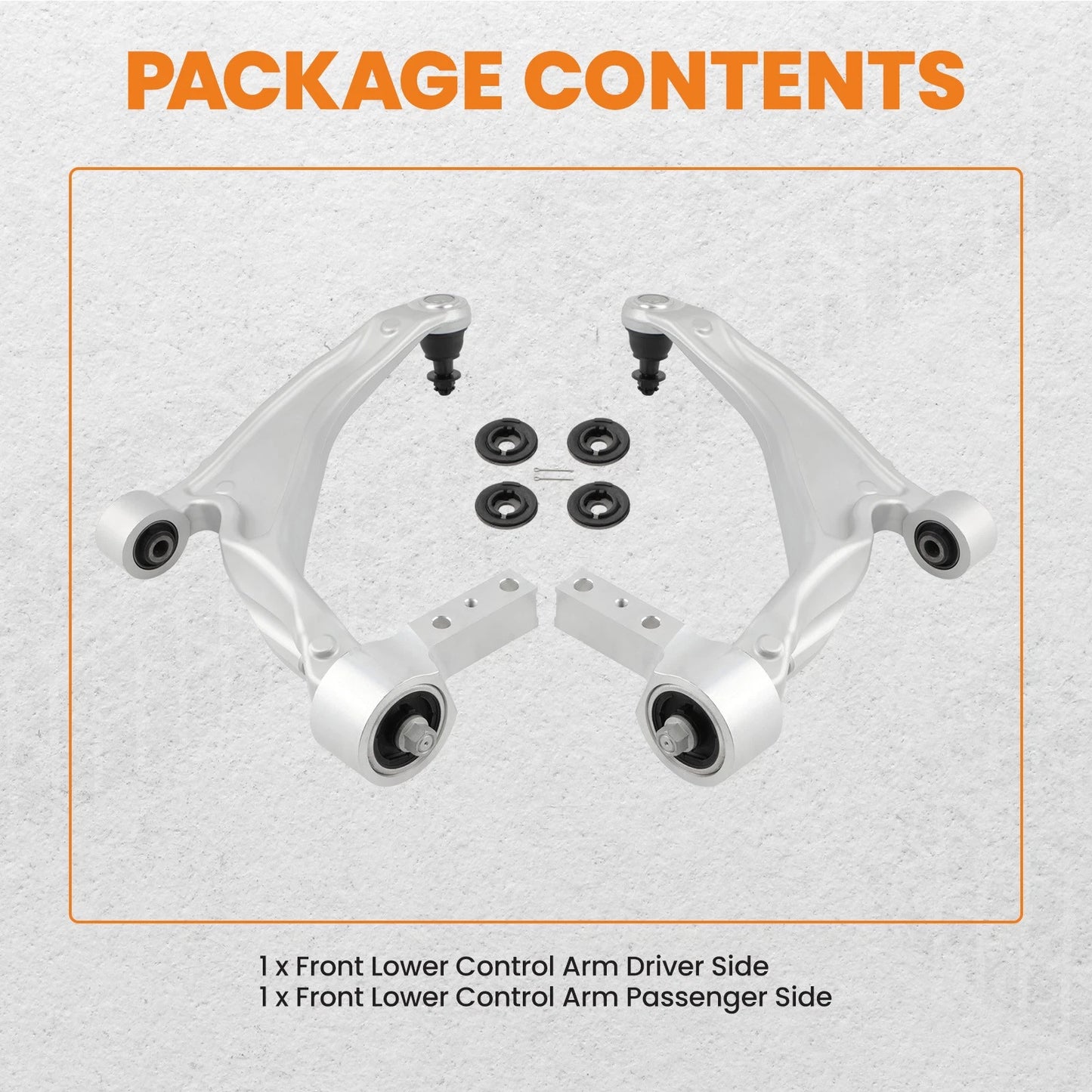 Front Lower Control Arms w/Ball Joint for 2009-2015 Honda Pilot (2pc)