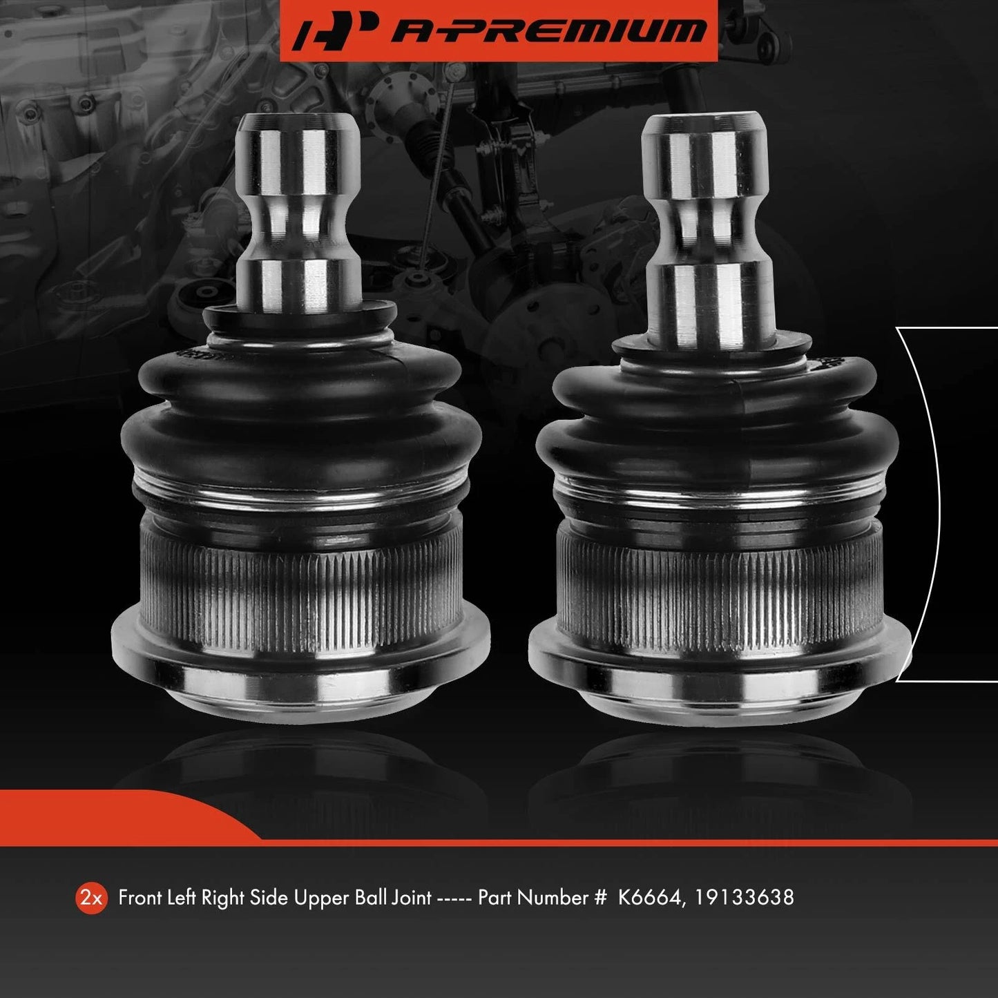 2X Front Lower Ball Joint for Chevrolet Trailblazer (2002–2009)
