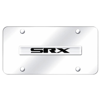 Chrome Name on Chrome License Plate - Officially Licensed for Cadillac SRX