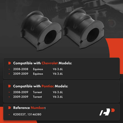 2X Rear Sway Bar Bushing Kit for Chevrolet Equinox (2005–2020)
