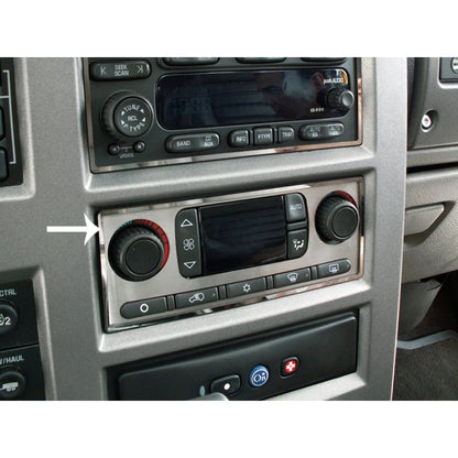 2pc Polished Stainless Steel A/C Plate with Ring for Hummer H2 (2003–2007)