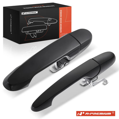 2X Rear Black Exterior Door Handle for Chevrolet Cobalt (2005–2010)