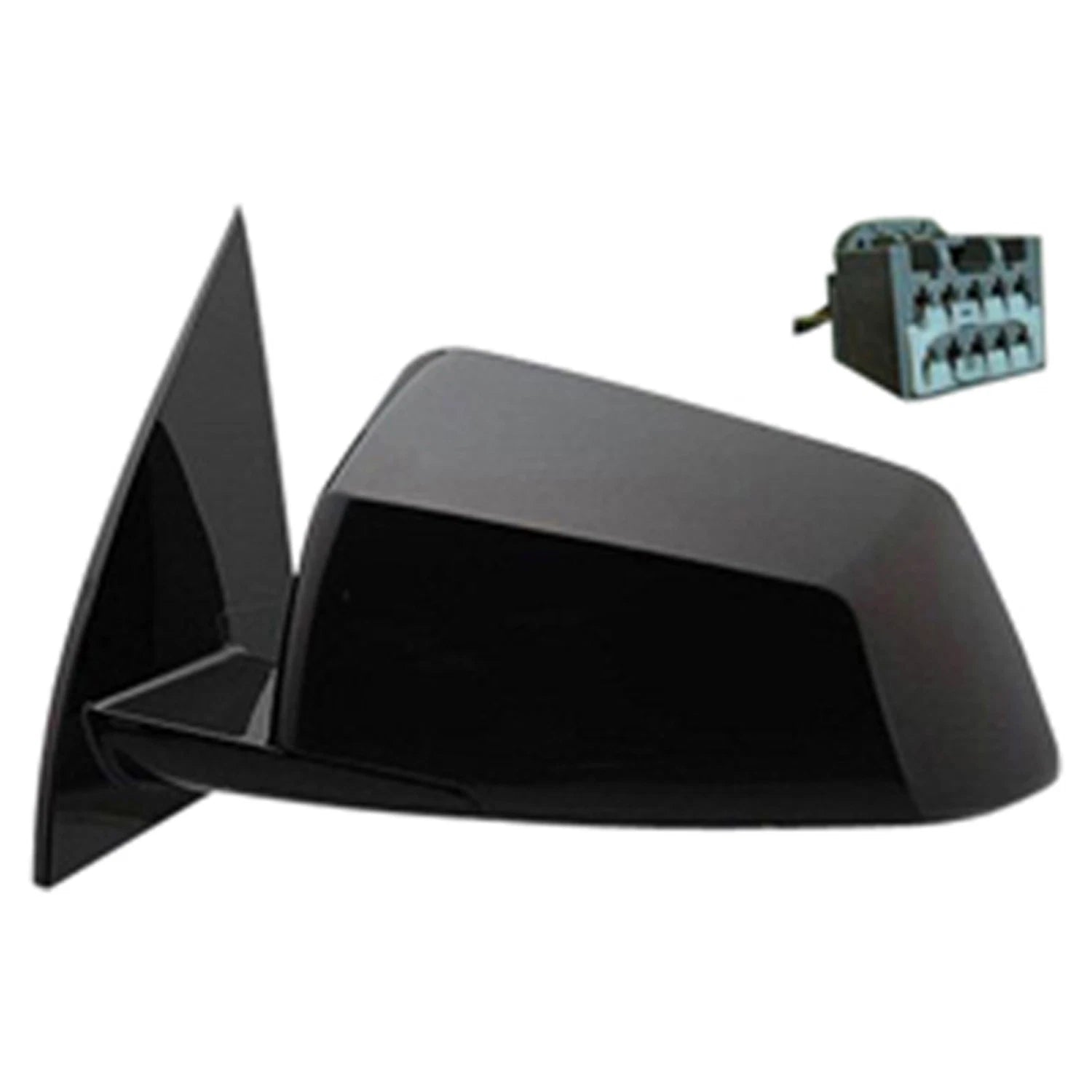 Replacement Textured Driver Power Door Mirror w/o Heated w/o Turn Signal Light