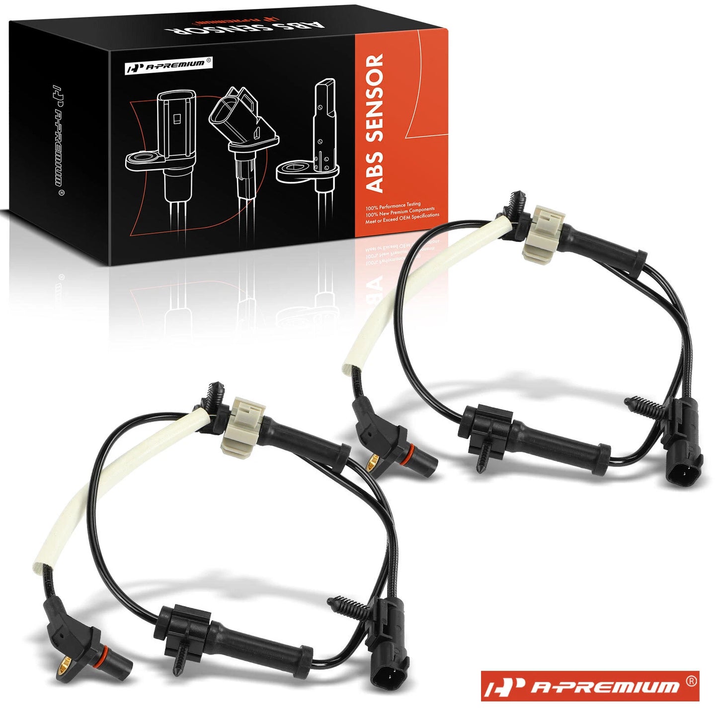 2X Front ABS Wheel Speed Sensor for Chevy Express GMC Savana (2018–2020)