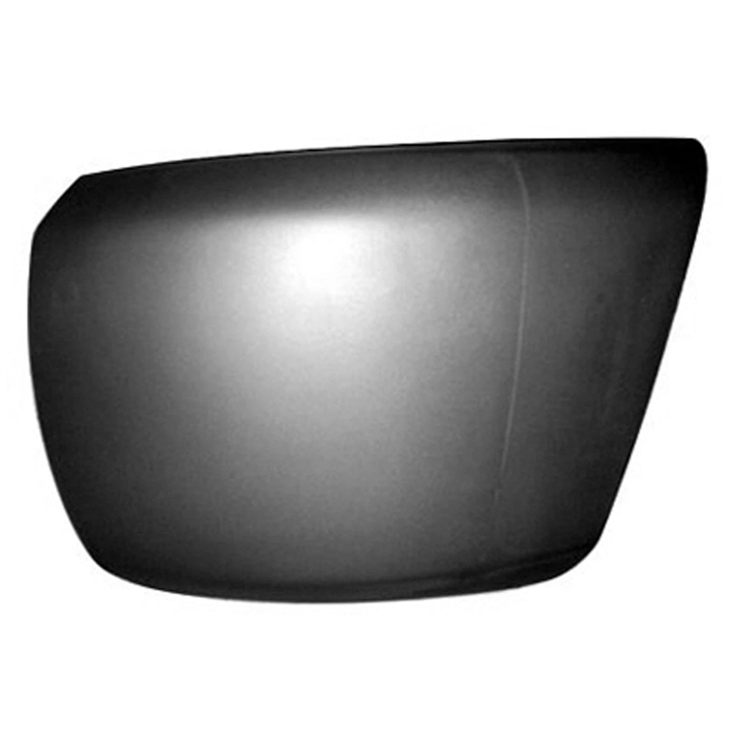 Replacement Black Textured Plastic Driver Side Front Bumper End w/o Fog Lights