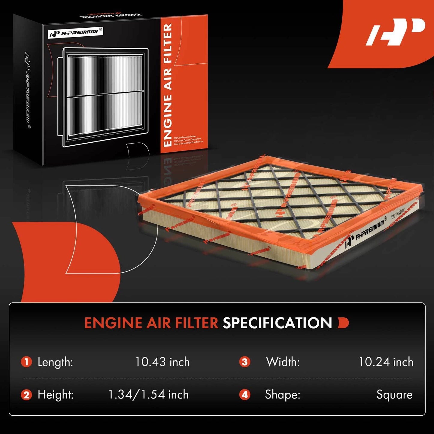 2X Engine Air Filter for Chevrolet Cruze (2011–2015) Buick Verano (2012–2015)