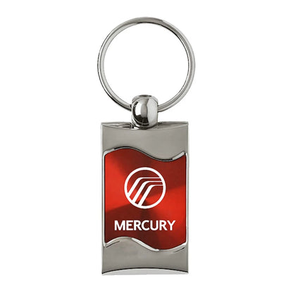 Red Rectangular Wave Keychain - Officially Licensed for Mercury
