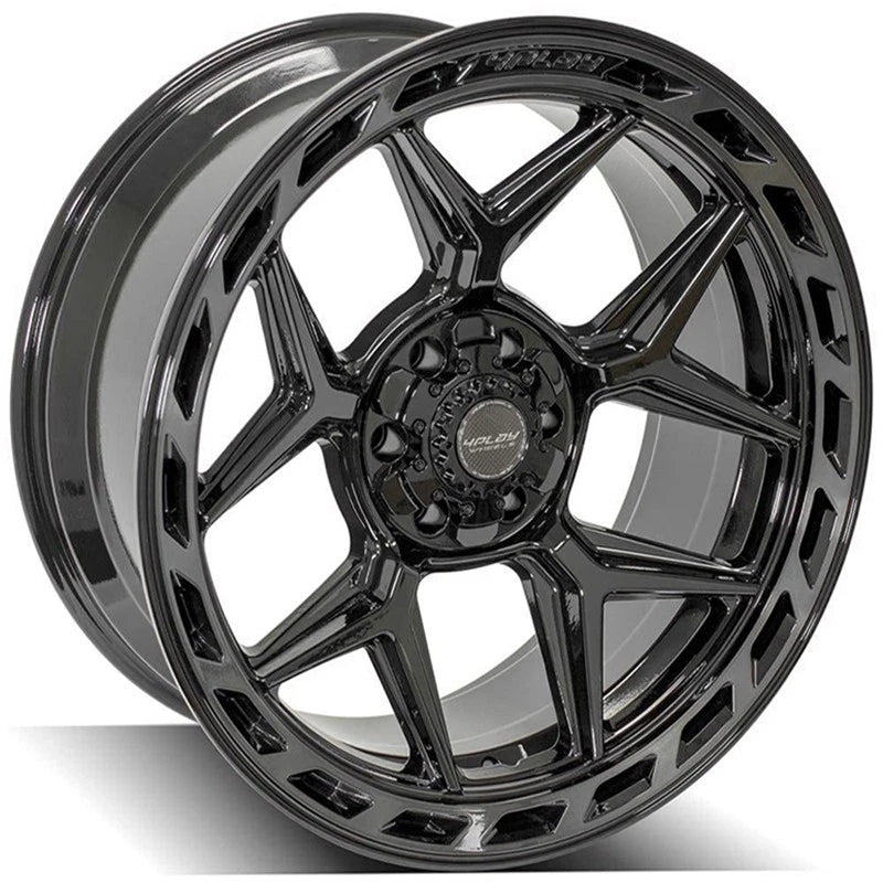 22 Inch Gloss Black Wheel with Brushed Face for Toyota Sequoia (2001–2007)