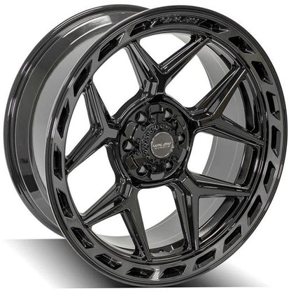 22 Inch Gloss Black Wheel with Brushed Face for Toyota Sequoia (2001–2007)