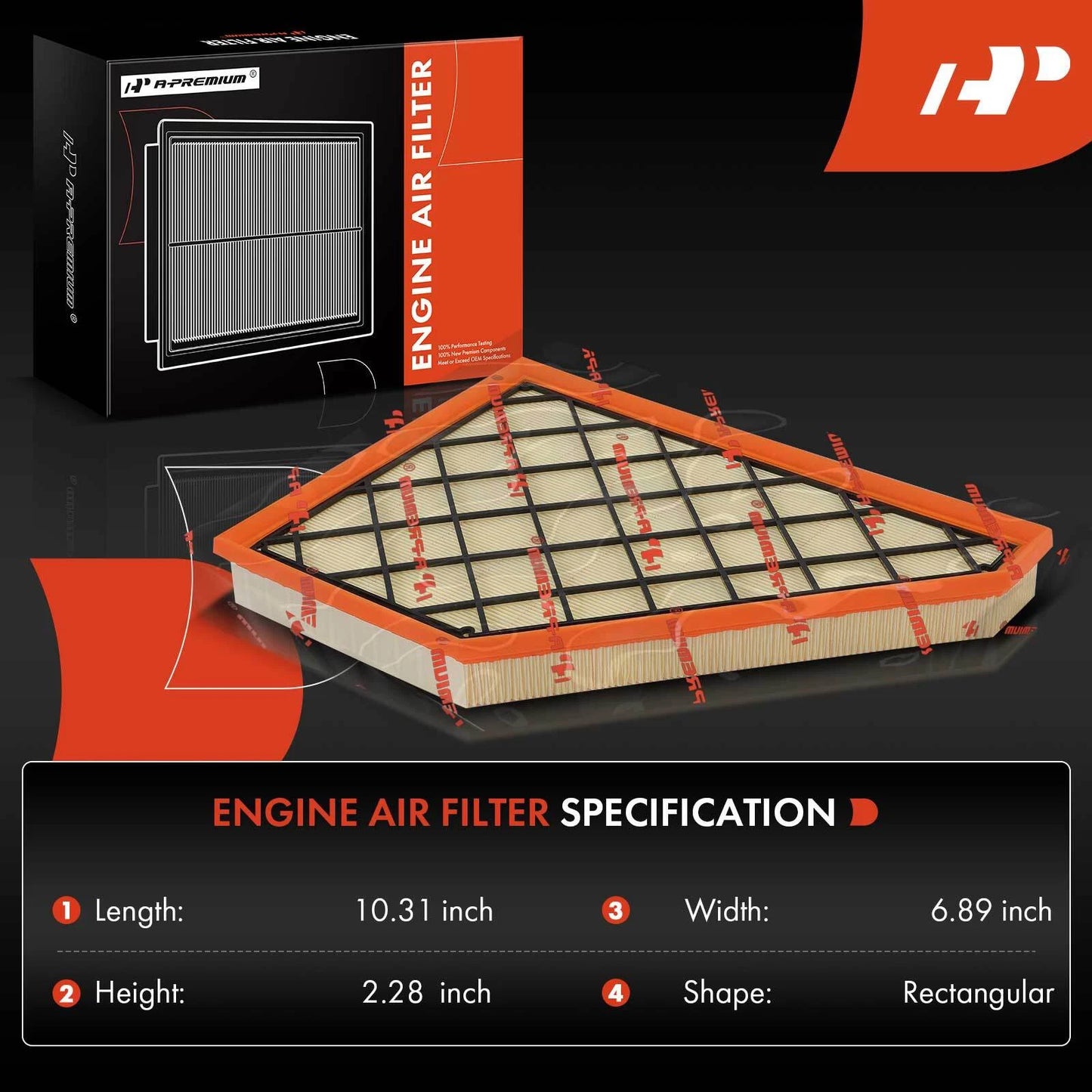 2X Engine Air Filter for Chevrolet Traverse (2018–2022) Blazer GMC Acadia