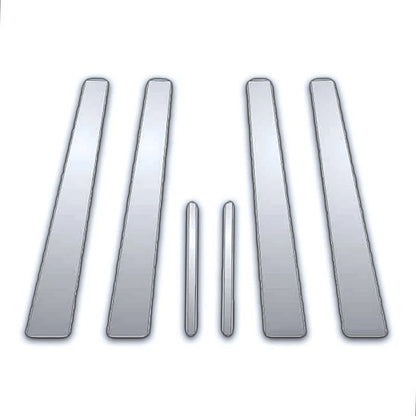 6Pc Chrome Pillar Post Covers Replacement for Nissan Versa (2007–2011)