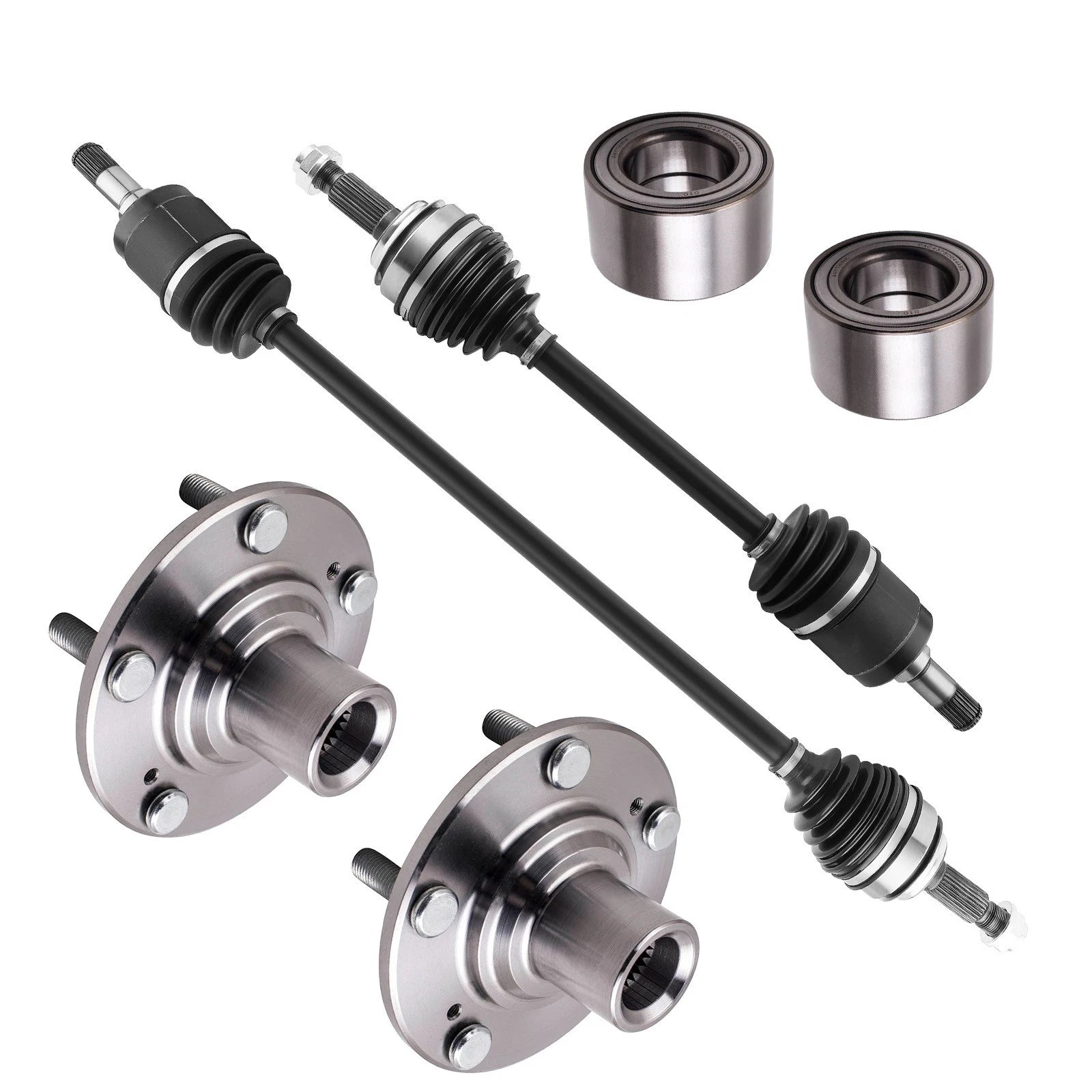 LH & RH CV Axle Shaft Wheel Hub Bearing Kit for Honda Civic 1.8L (2012–2015)