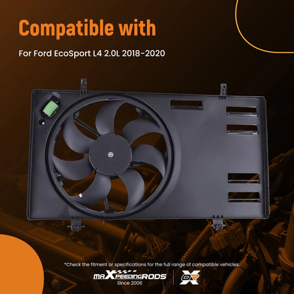 Dual Radiator Cooling Fan Assembly for Ford EcoSport 2.0L (2018–2020)