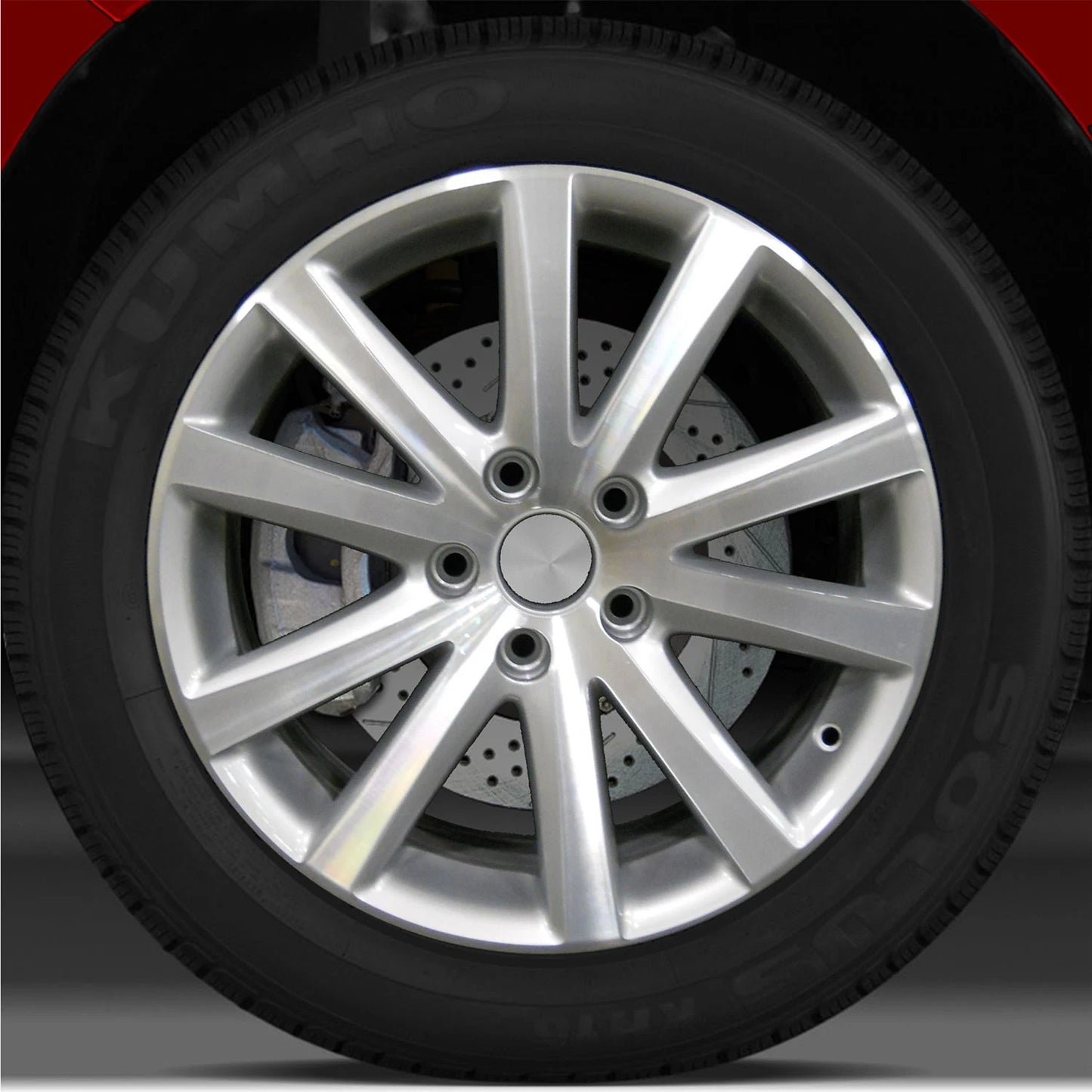 17x7.5 Factory Wheel (Bright Fine Metallic Silver) For 2007-2011 Volkswagen Eos
