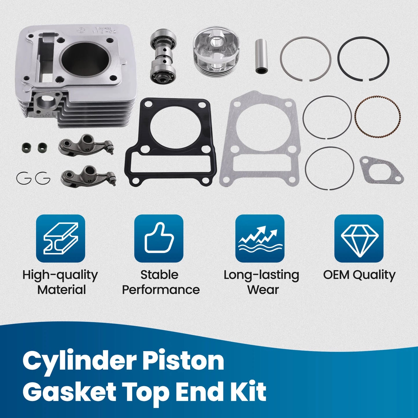Big Bore Cylinder Piston Gaskets Kit for Yamaha TTR125 (2001–2009)