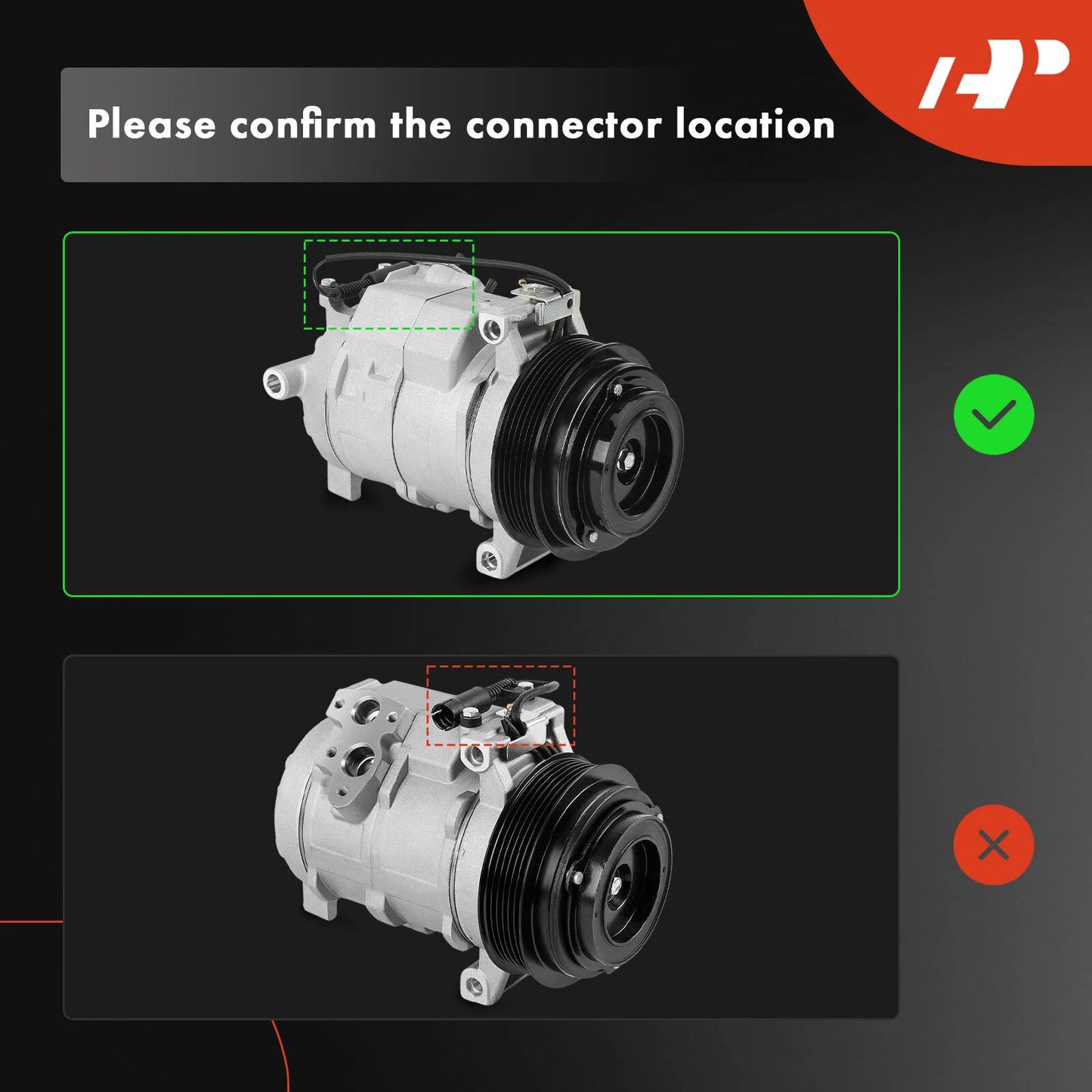 A/C Compressor with Clutch for Mercedes-Benz Sprinter 2500 3500 (2007–2018)