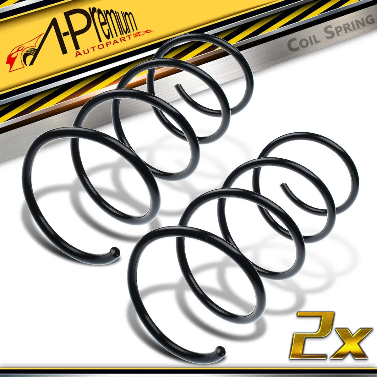 2X Front Coil Springs for Mercedes-Benz C230 C280 C320 (2001–2007)