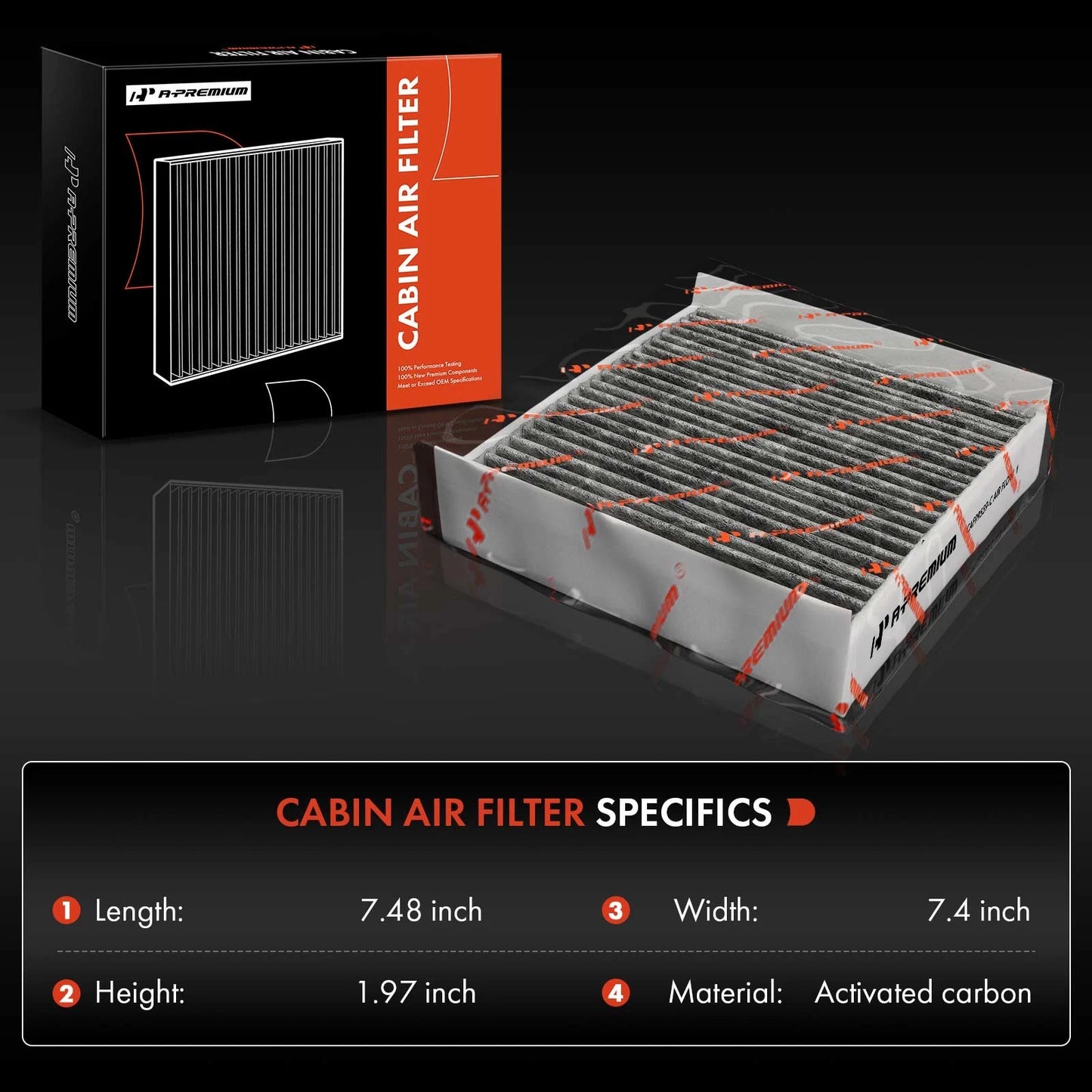Activated Carbon Cabin Air Filter for Mercedes-Benz GLE350/450 (2019–2023)
