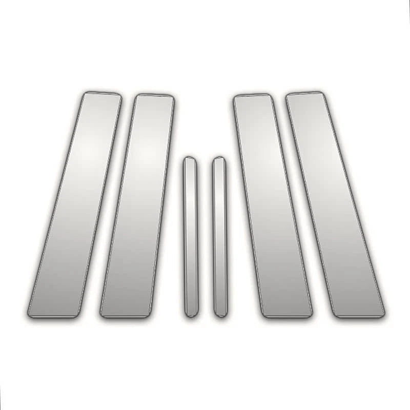 Chrome Pillar Post Covers 6Pc Replacement for Volkswagen Jetta (2005–2010)