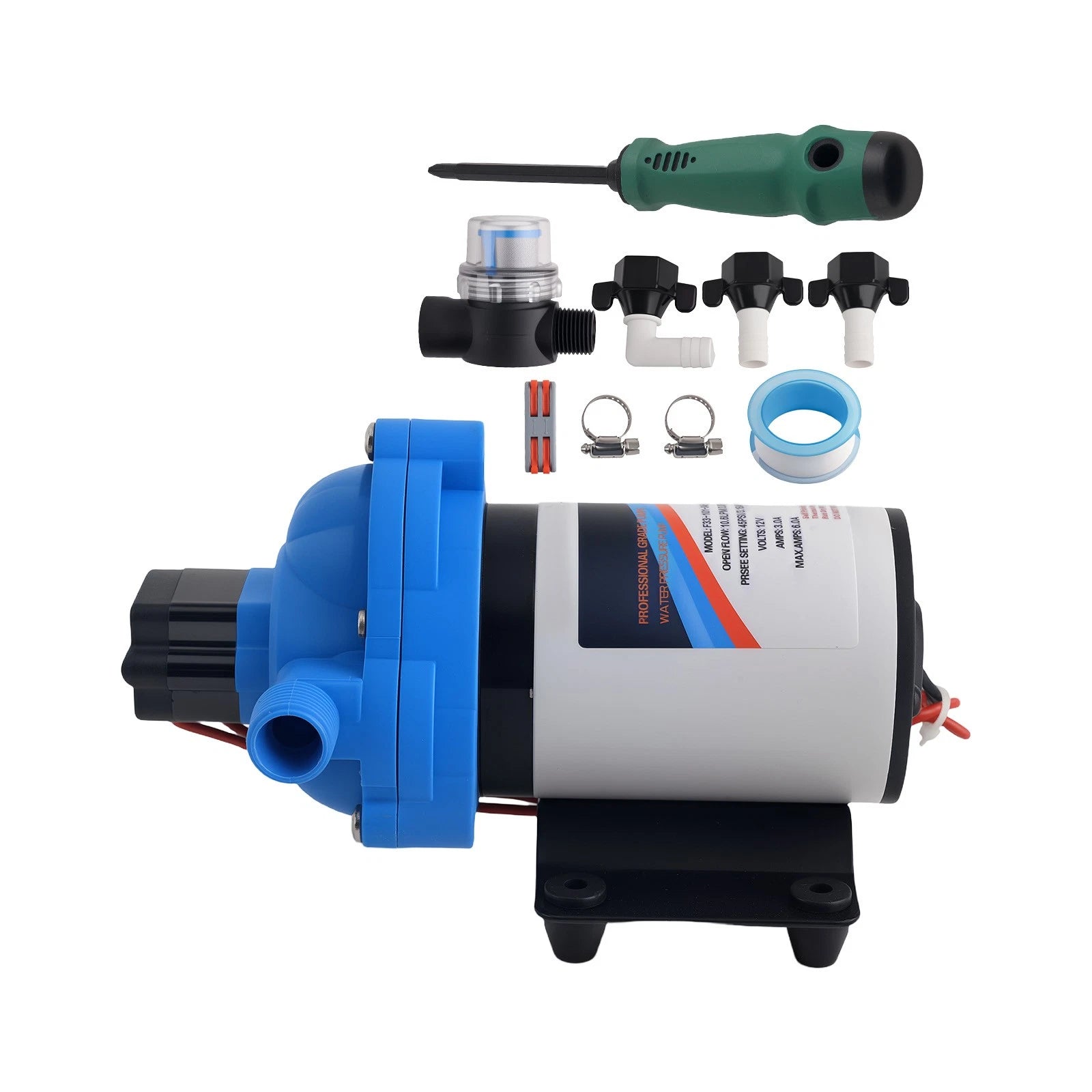 12V Marine Water Pump for RV Boat Agricultural Ford (2088–554–144) (3.5GPM)
