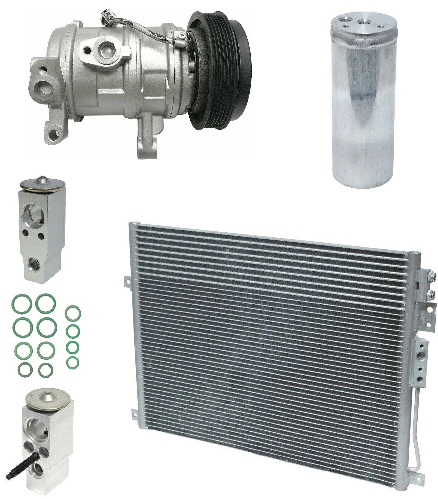 A/C Compressor Kit with Condenser Replacement for Dodge Durango 4.7L (2009)