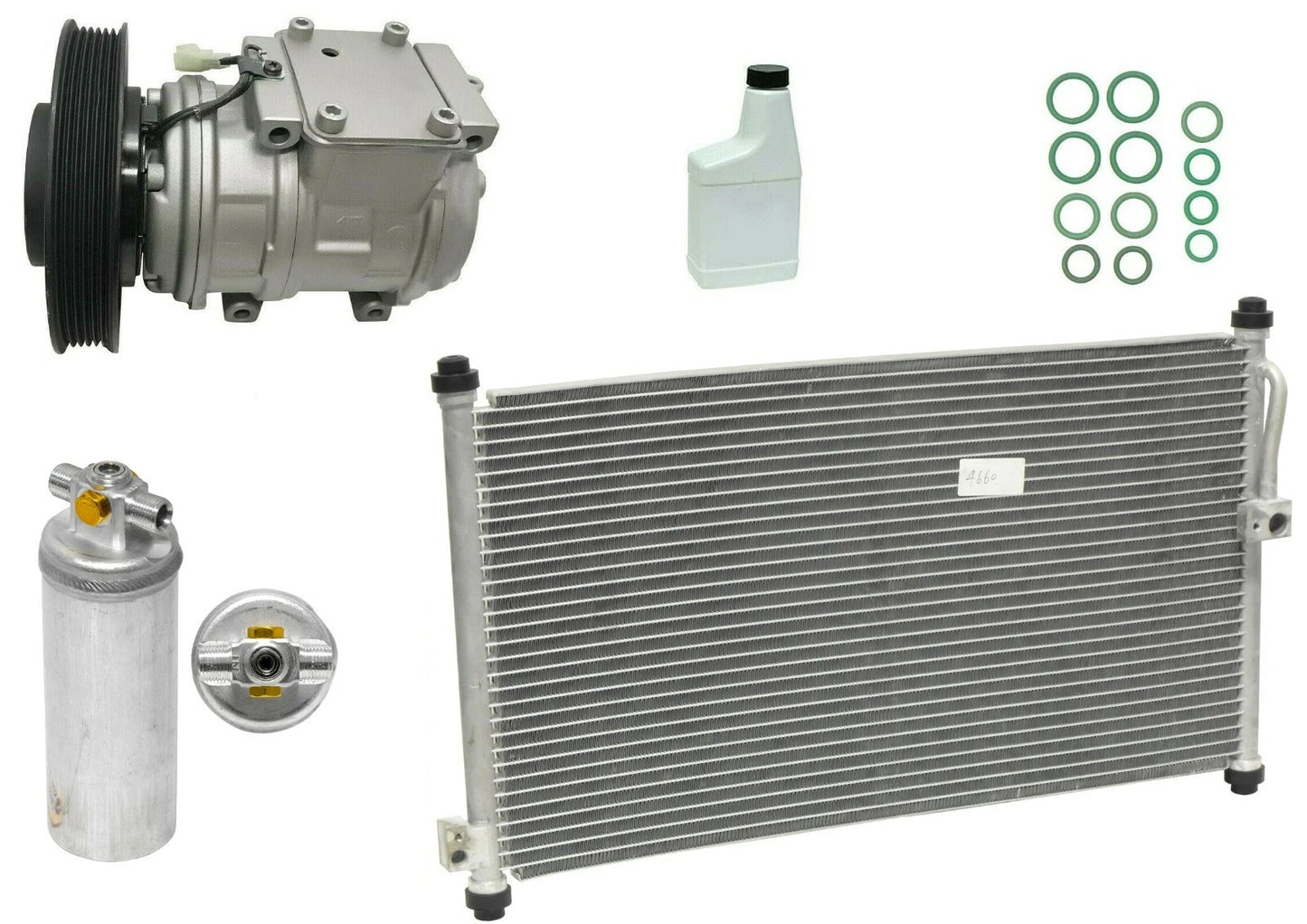 A/C Compressor Kit with Condenser Replacement for Honda Accord (2008–2015)