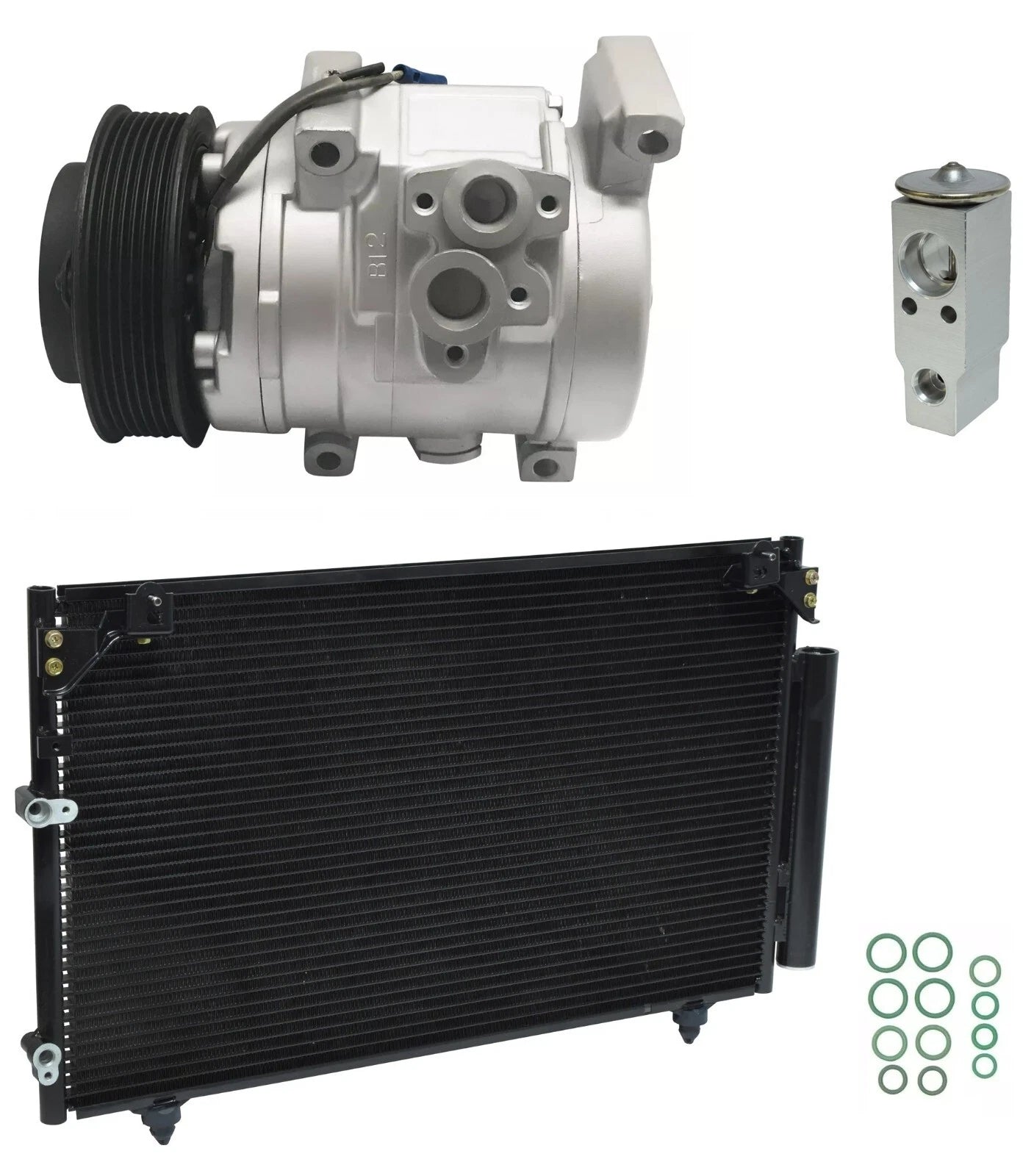 AC Compressor Kit With Condenser for Scion tC 2.4L (2006–2010)