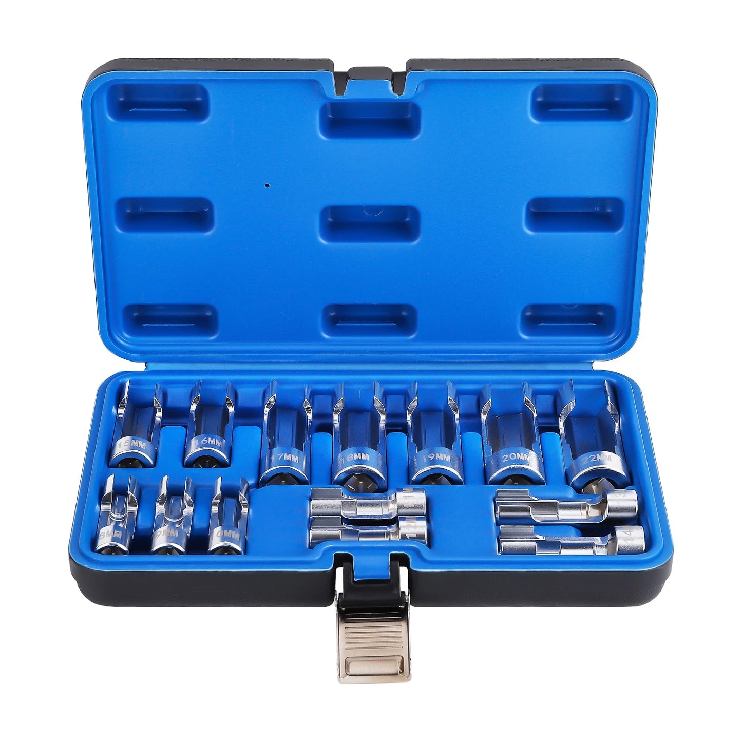 Diesel Injector Fuel Line Socket Wrench Set for 10-22mm (3/8-1/2in)