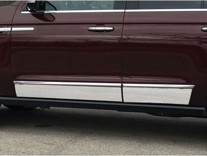 4pc Luxury FX Lower Rocker Panel Trim for 2018-2023 Lincoln Navigator w/o L