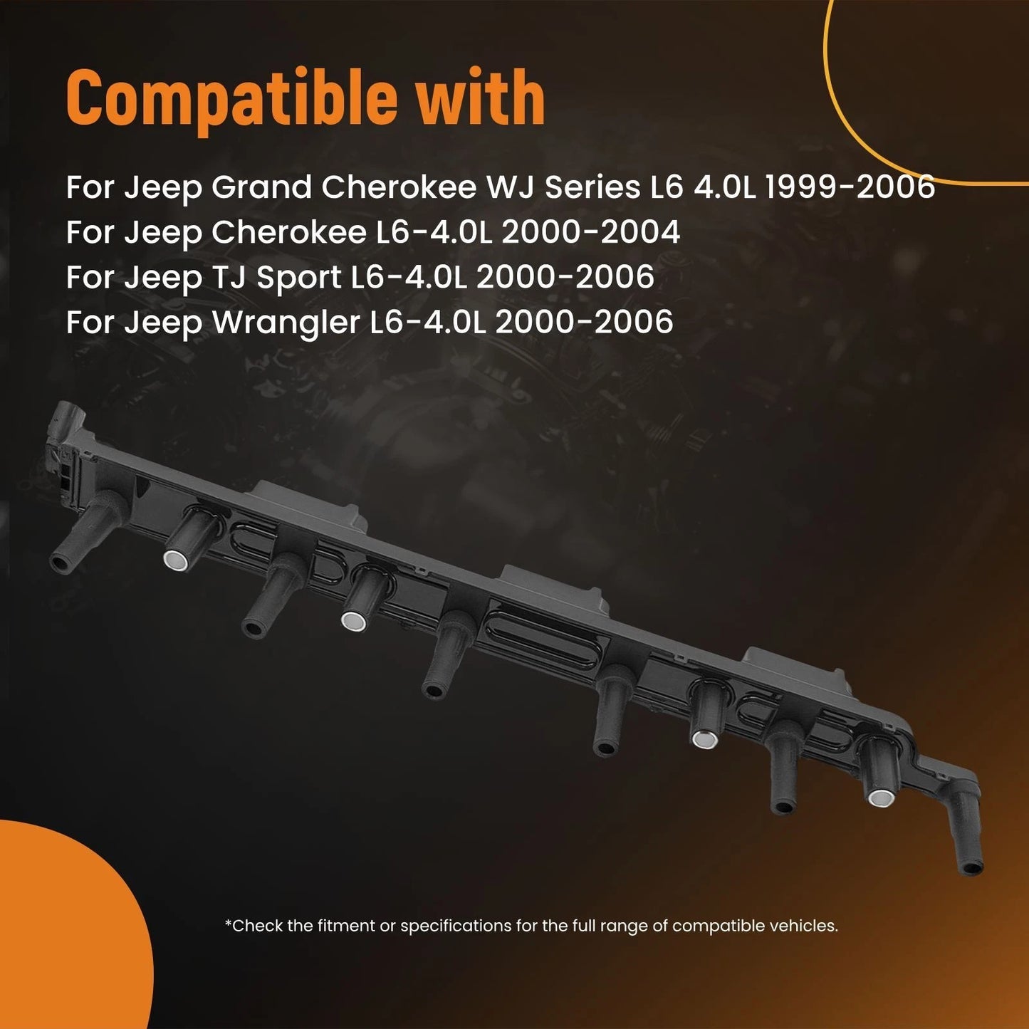 Ignition Coil Pack for Jeep Grand Cherokee Wrangler TJ (1999–2006)