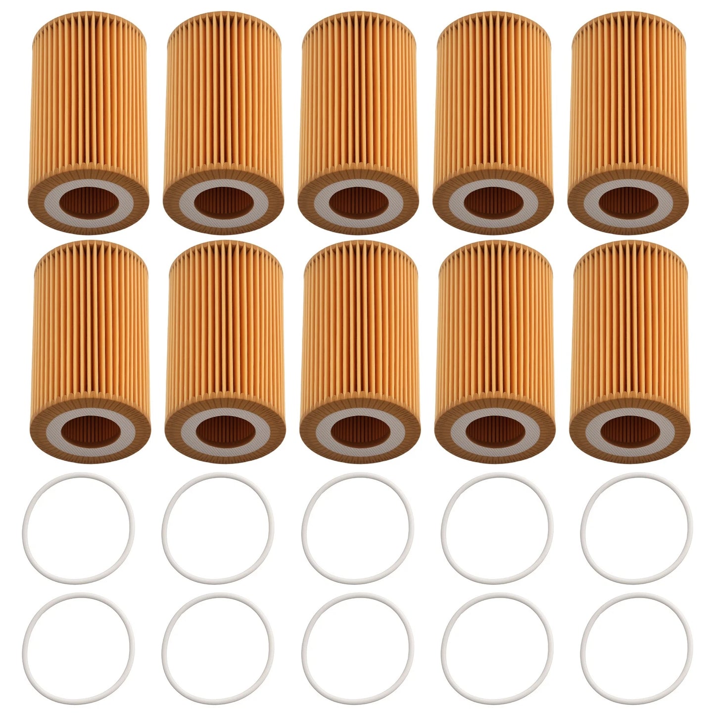 10x Engine Oil Filter for Audi A6 A7 A8 (2015–2018)