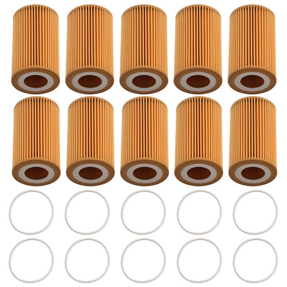 10x Engine Oil Filter for Audi A6 A7 A8 (2015–2018)