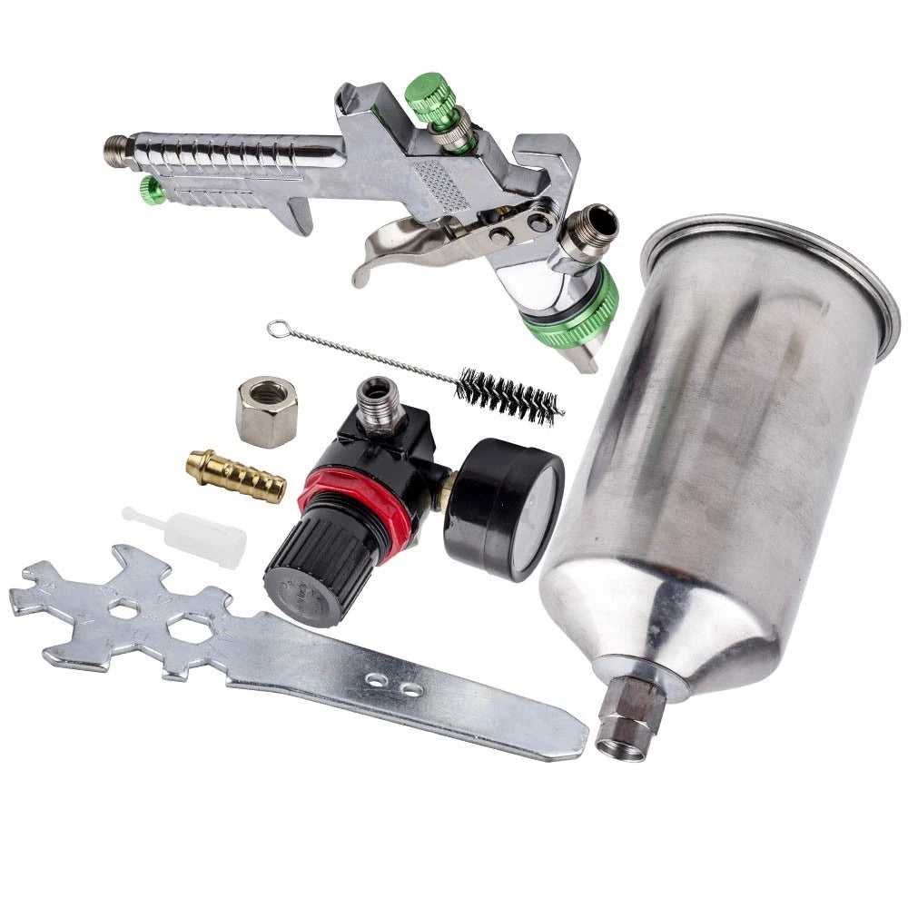 2.5mm HVLP Gravity Feed Air Spray Gun Kit Set for Stainless Steel (2024–2024)