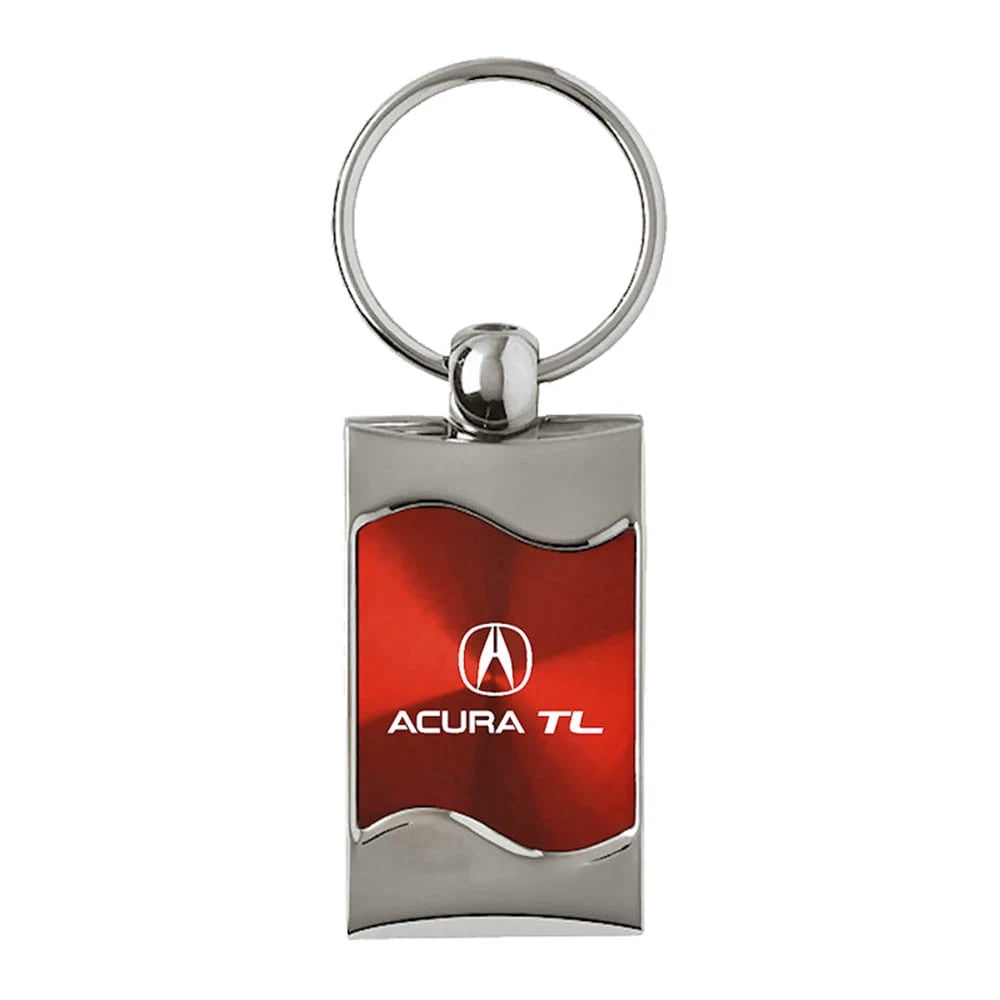 Red Rectangular Wave Keychain - Officially Licensed for Acura TL