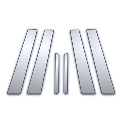 6Pc Chrome Pillar Post Covers for Ford Fusion (2010–2012)