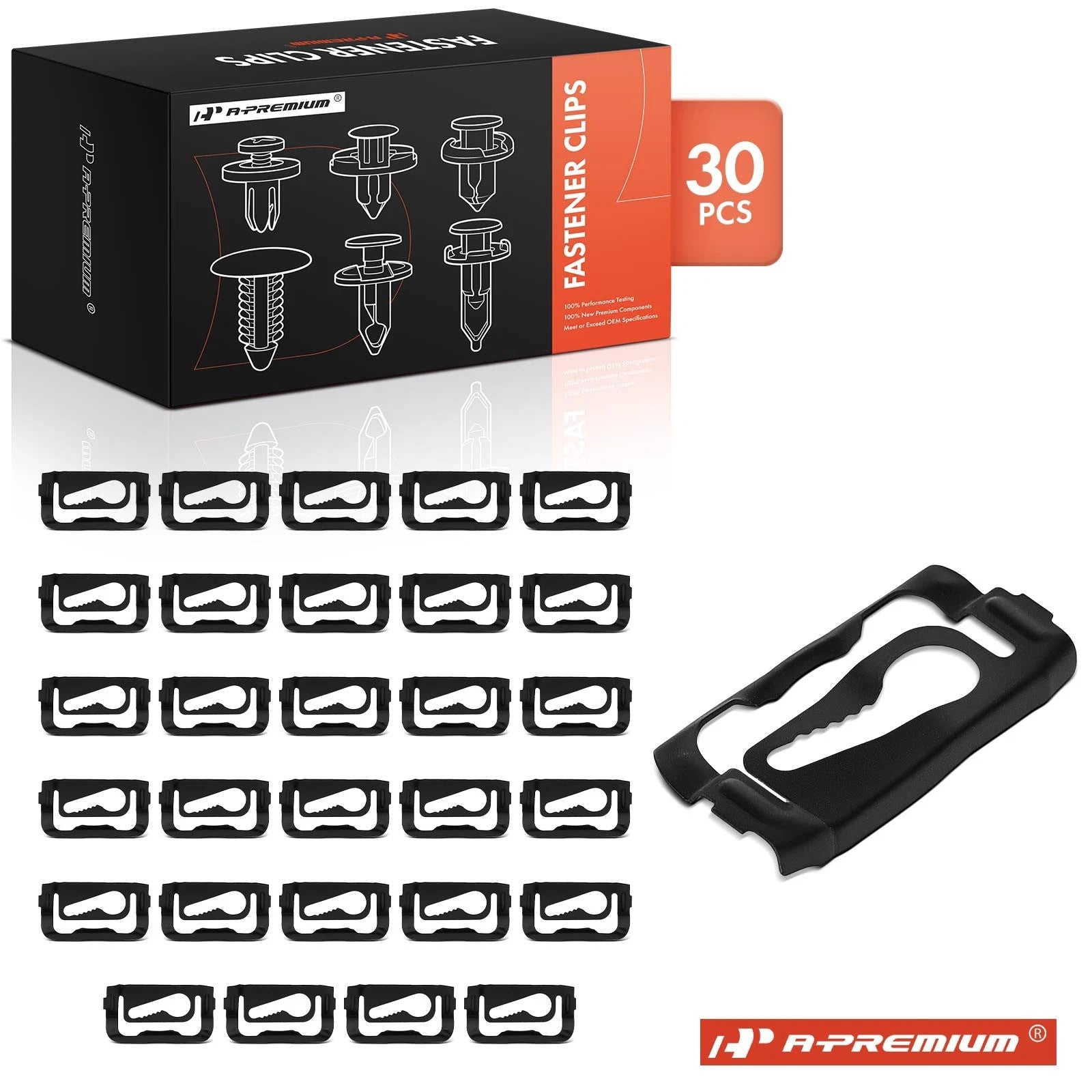 30Pcs Metal Window Reveal Moulding Clip Retainer for GM (1971–Present)