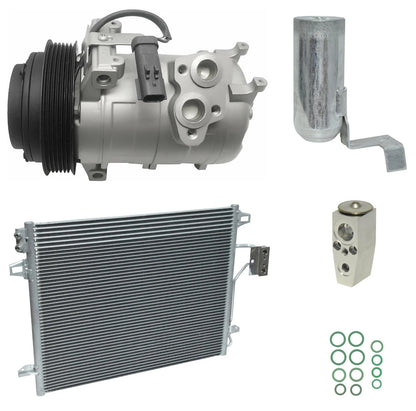 AC Compressor Kit with Condenser Replacement for Dodge Grand Caravan (2009–2009)