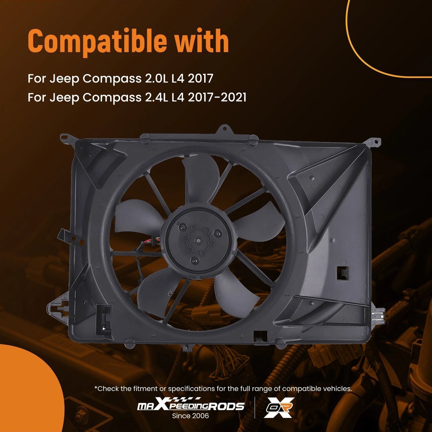 Cooling Fan Assembly for Jeep Compass (2017–2021)