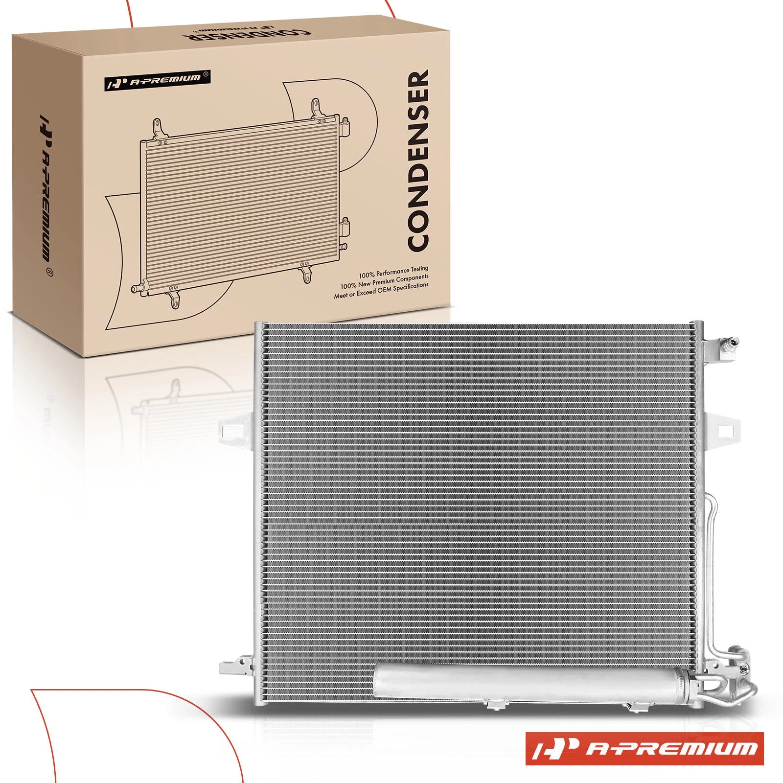 A/C Condenser with Receiver Drier for Benz GL320 GL350 ML320 R320 R550 (2007–2012)