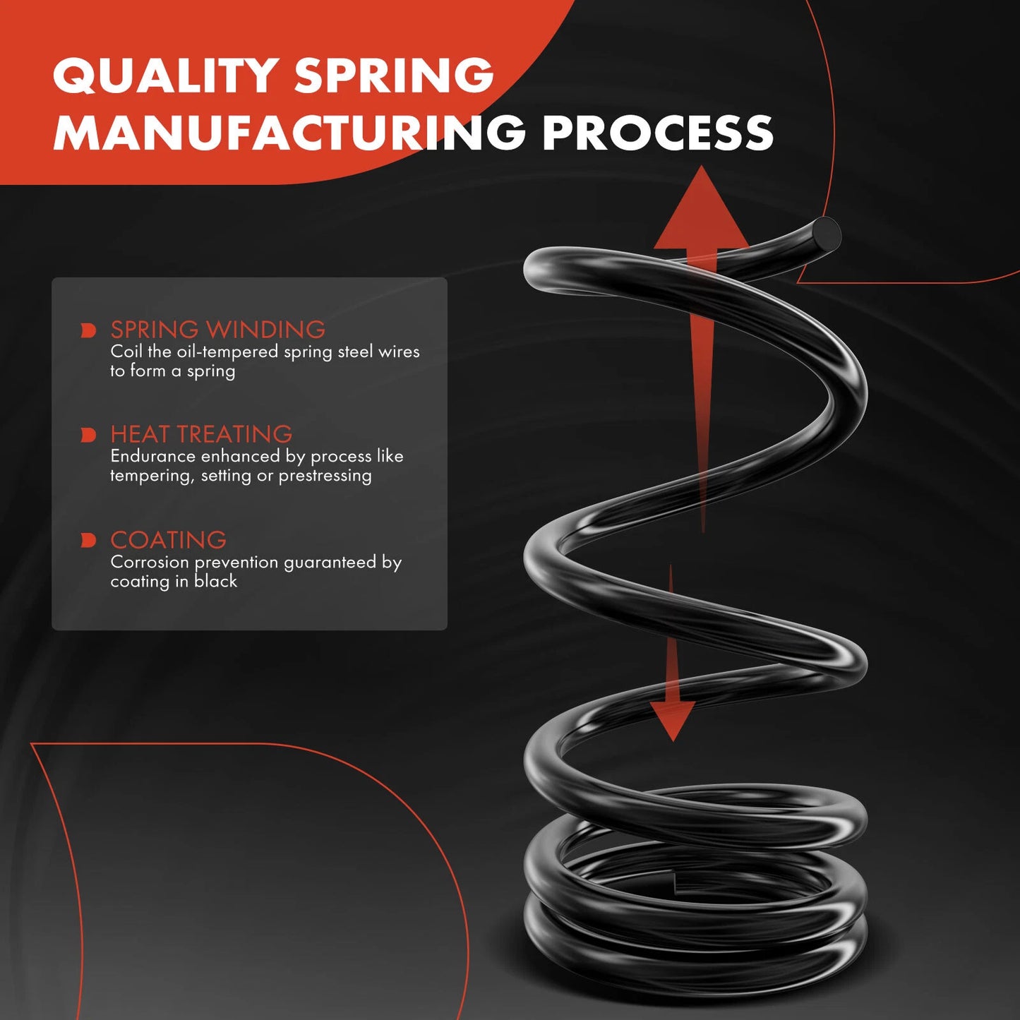 2X Rear Coil Springs for Chevrolet Impala Bel Air Biscayne (1959–1964)
