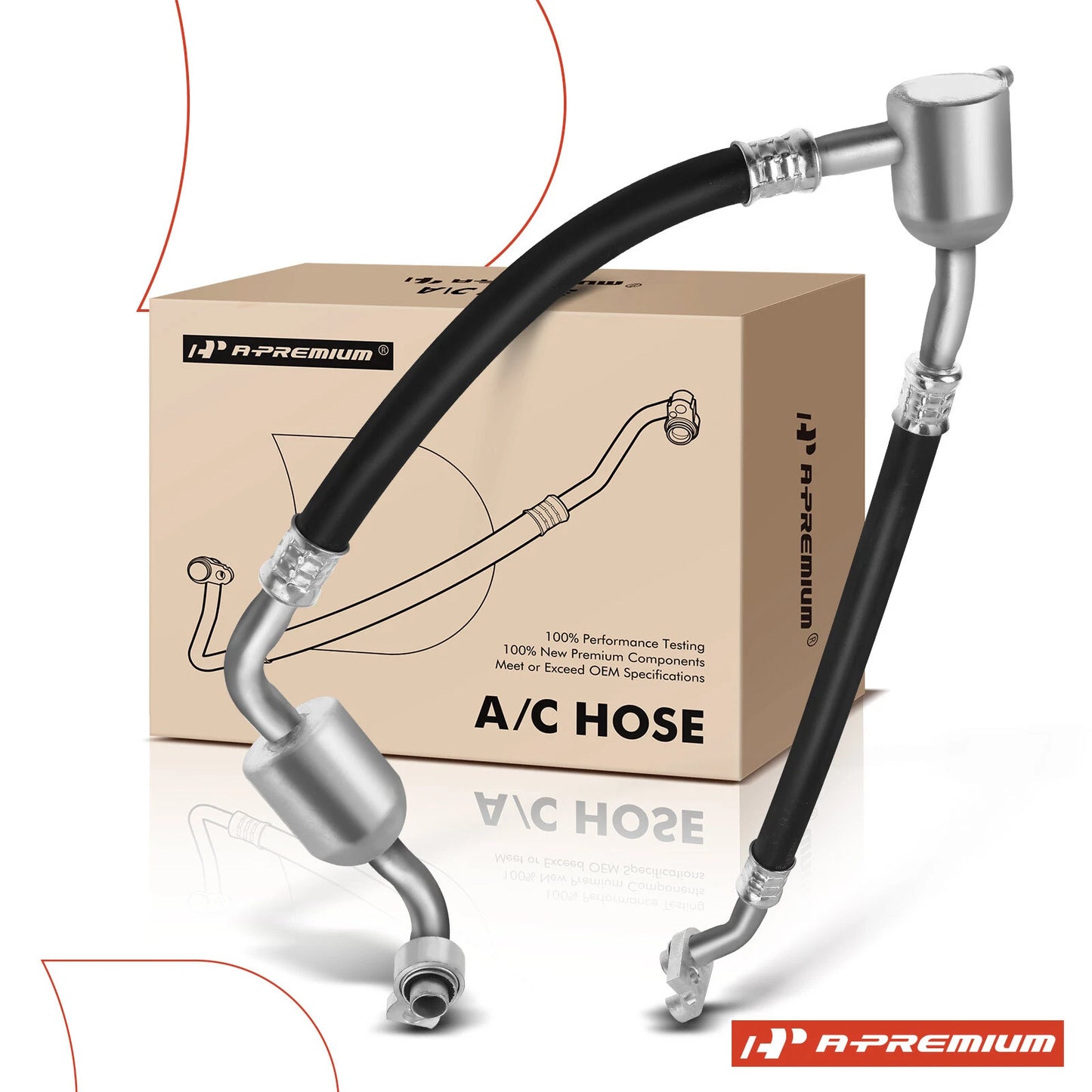 A/C Suction Line Hose Assembly for Chevrolet Silverado 1500 GMC Sierra (2007–2013)