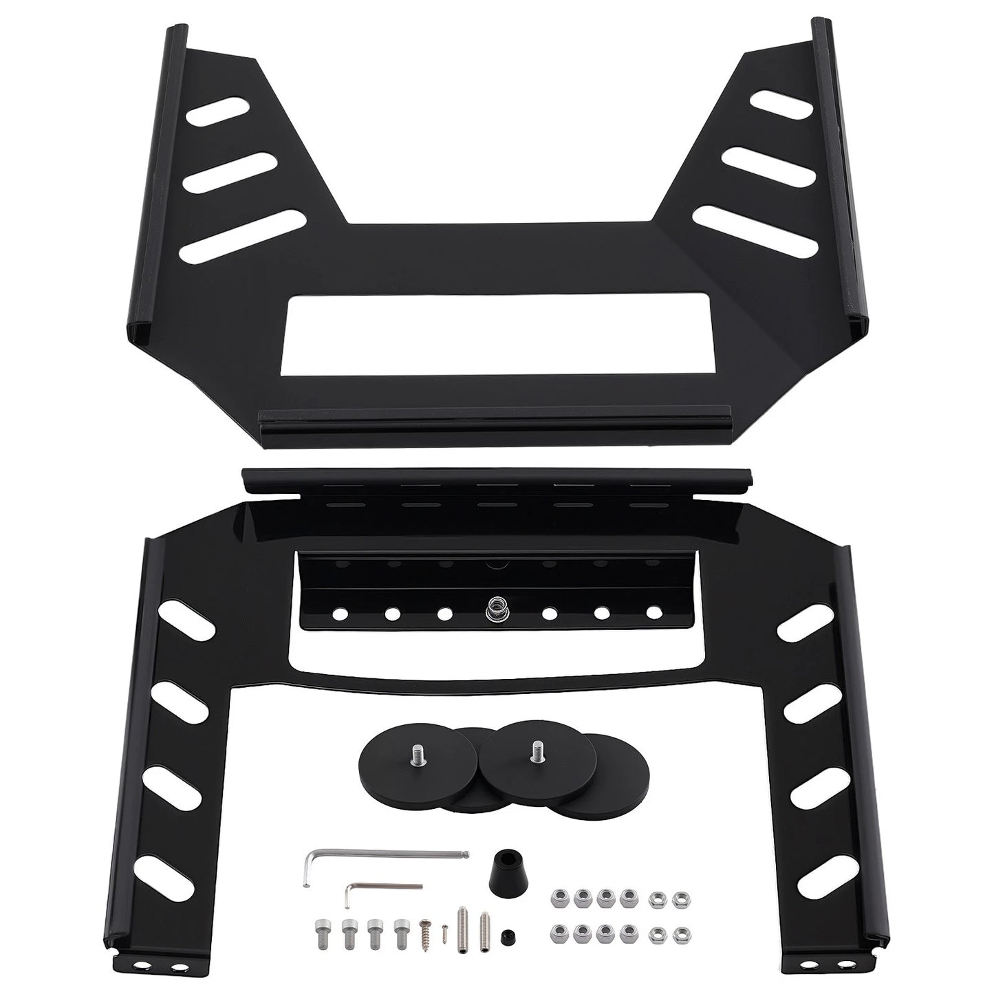 Flat Mount Support for Starlink Gen 3 for RV Vans, Boats (Black Steel)