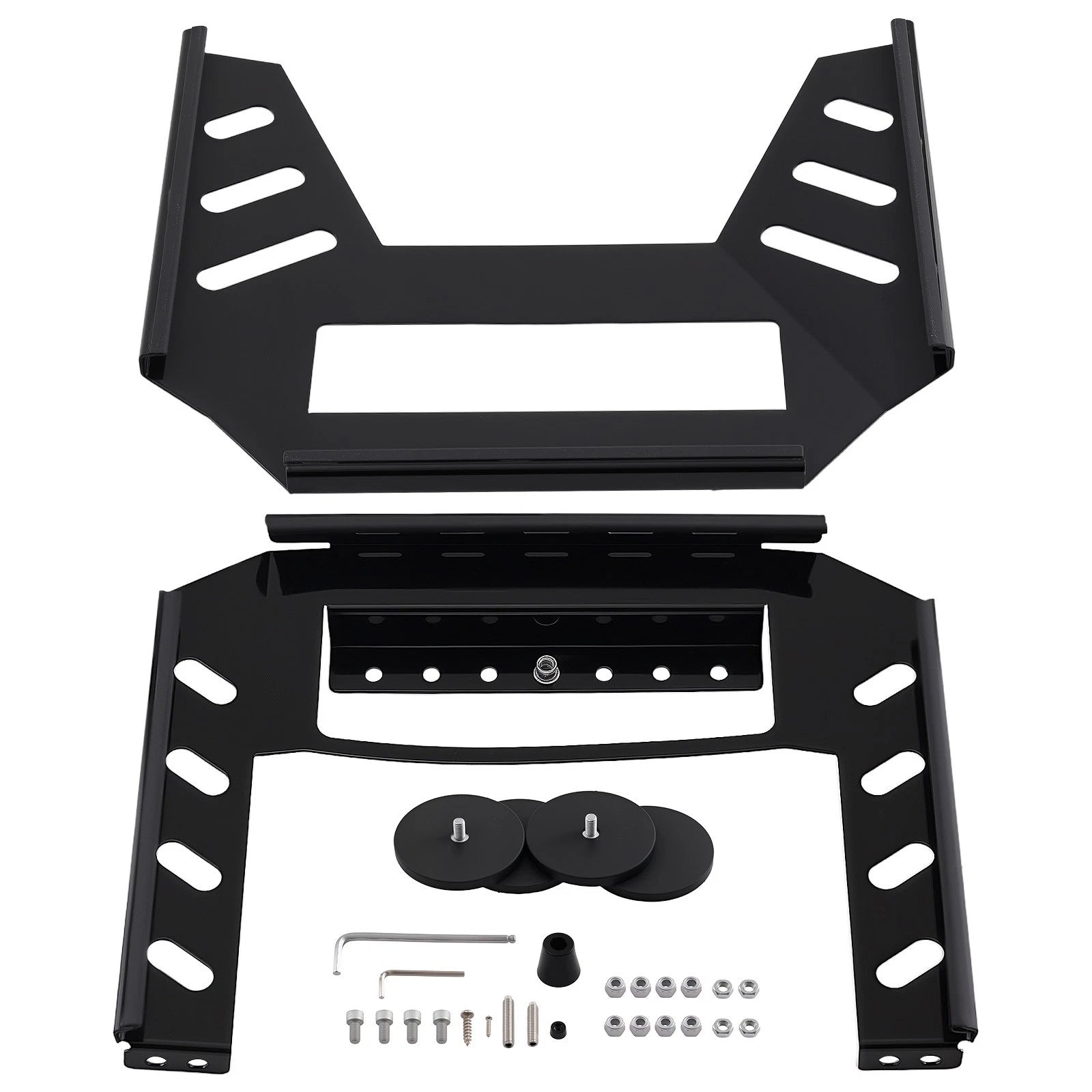 Flat Mount Support for Starlink Gen 3 for RV Vans, Boats (Black Steel)