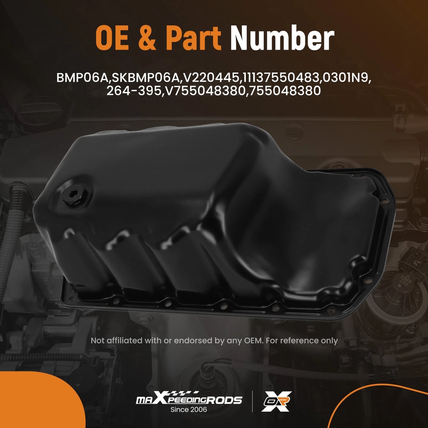 Front Engine Oil Pan for Mini Cooper R57 R58 (2014–2015)