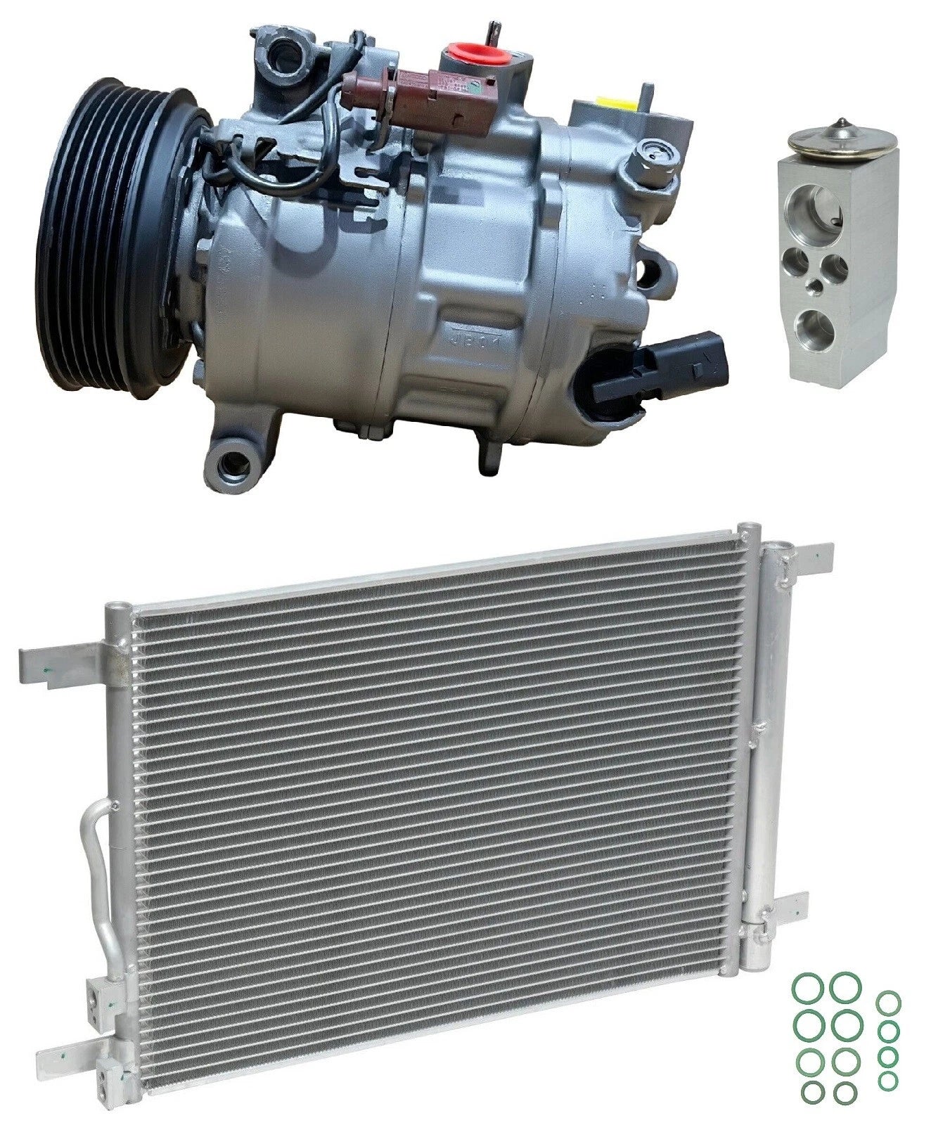 AC Compressor Kit With Condenser Replacement for Volkswagen GTI 2020–2020