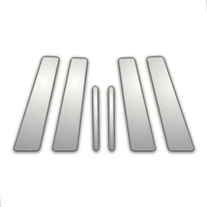 Chrome Pillar Post Covers Kit (6Pc) Replacement for Jaguar XF (2008–2015)