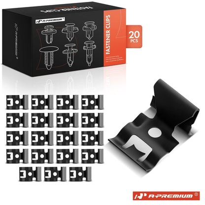 20Pcs Metal Window Reveal Molding Clips for Chevy C10, Impala (1960–1987)